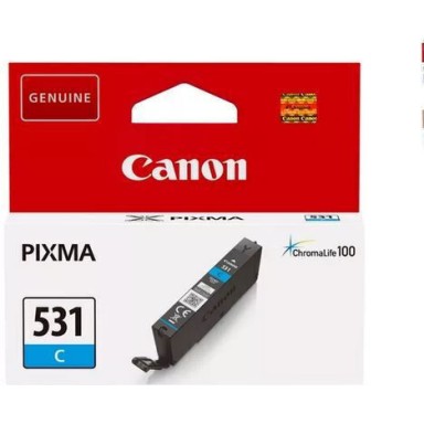 Canon CLI-531C Γνήσιο Μελάνι Εκτυπωτή InkJet Κυανό (6119C001)