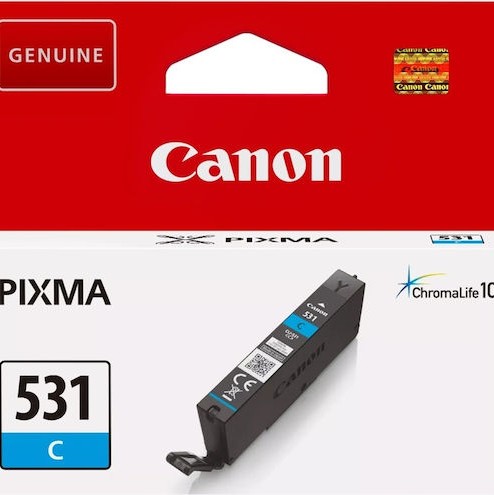 Canon CLI-531C Γνήσιο Μελάνι Εκτυπωτή InkJet Κυανό (6119C001)