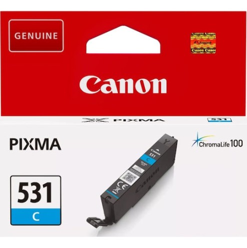 Canon CLI-531C Γνήσιο Μελάνι Εκτυπωτή InkJet Κυανό (6119C001)