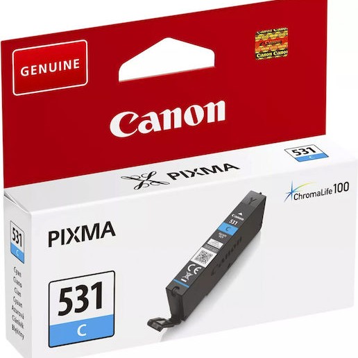 Canon CLI-531C Γνήσιο Μελάνι Εκτυπωτή InkJet Κυανό (6119C001)