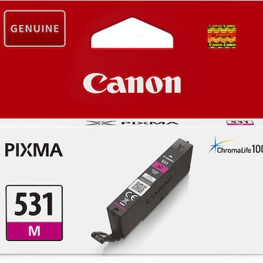 Canon CLI-531M Γνήσιο Μελάνι Εκτυπωτή InkJet Ματζέντα (6120C001)