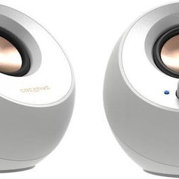 Creative Pebble V3 Ηχεία Υπολογιστή 2.0 με Bluetooth και Ισχύ 8W σε Λευκό Χρώμα