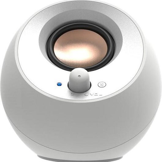 Creative Pebble V3 Ηχεία Υπολογιστή 2.0 με Bluetooth και Ισχύ 8W σε Λευκό Χρώμα