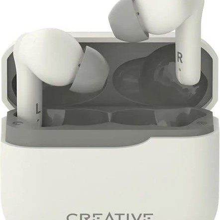 Creative Zen Air Plus In-ear Bluetooth Handsfree Ακουστικά με Αντοχή στον Ιδρώτα και Θήκη Φόρτισης Λευκά