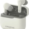 Creative Zen Air Plus In-ear Bluetooth Handsfree Ακουστικά με Αντοχή στον Ιδρώτα και Θήκη Φόρτισης Λευκά