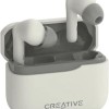 Creative Zen Air Plus In-ear Bluetooth Handsfree Ακουστικά με Αντοχή στον Ιδρώτα και Θήκη Φόρτισης Λευκά