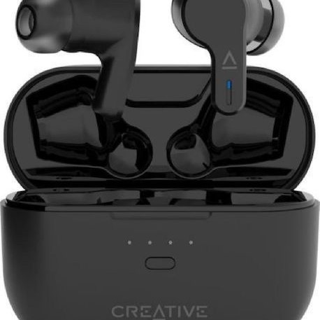 Creative Zen Air Pro In-ear Bluetooth Handsfree Ακουστικά με Αντοχή στον Ιδρώτα και Θήκη Φόρτισης Μαύρα