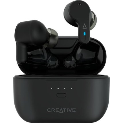 Creative Zen Air Pro In-ear Bluetooth Handsfree Ακουστικά με Αντοχή στον Ιδρώτα και Θήκη Φόρτισης Μαύρα