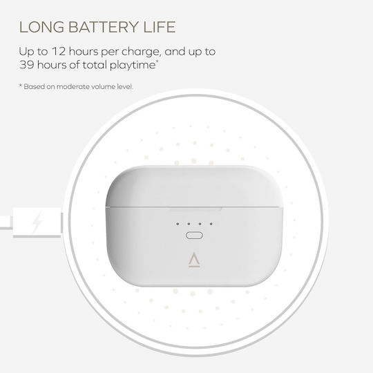 Creative Zen Air SXFI In-ear Bluetooth Handsfree Ακουστικά με Αντοχή στον Ιδρώτα και Θήκη Φόρτισης Λευκά