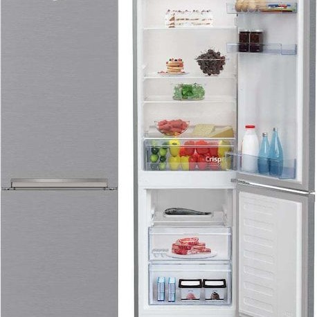 Beko Ψυγειοκαταψύκτης 262lt NoFrost Υ170.8xΠ54xΒ57.4εκ. Γκρι RCSA270K40SN