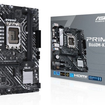 Asus Prime B660M-K D4 Motherboard Micro ATX με Intel 1700 Socket 90MB1950-M0EAY0