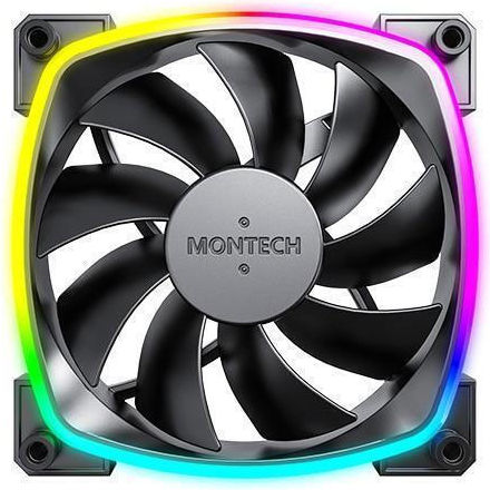 Montech AX120 Case Fan με ARGB Φωτισμό και Σύνδεση 3-Pin / 4-Pin PWM