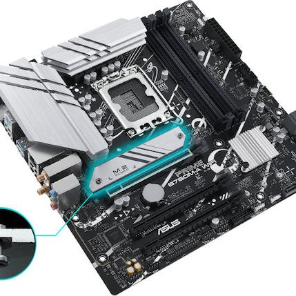 Asus Prime B760M-A WIFI Motherboard Micro ATX με Intel 1700 Socket 90MB1EL0-M0EAY0