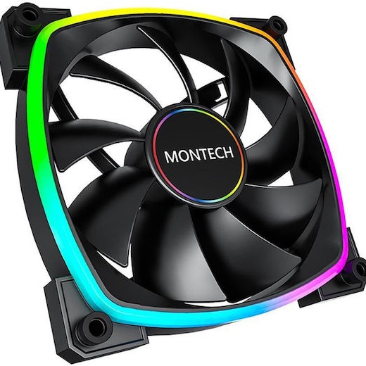 Montech AX140 Case Fan με ARGB Φωτισμό και Σύνδεση 4-Pin PWM