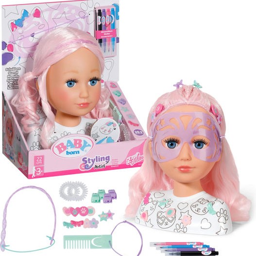 ZAPF Creation Baby Born Sister Styling Artist Κεφάλι Ομορφιάς