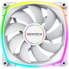 Montech AX140 Case Fan με ARGB Φωτισμό και Σύνδεση 4-Pin PWM Λευκό
