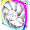 Montech RX120 Case Fan με ARGB Φωτισμό και Σύνδεση 4-Pin PWM Λευκό