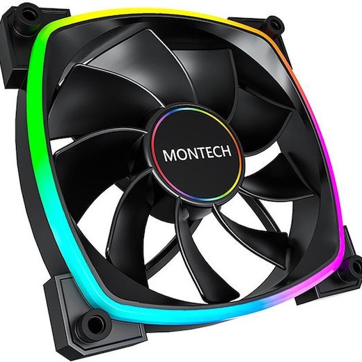 Montech RX140 Case Fan με ARGB Φωτισμό και Σύνδεση 4-Pin PWM