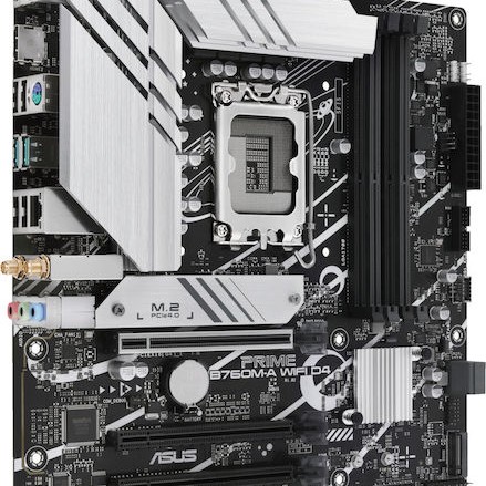 Asus Prime B760M-A WIFI D4 Motherboard Micro ATX με Intel 1700 Socket 90MB1CX0-M0EAY0
