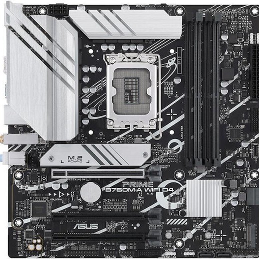 Asus Prime B760M-A WIFI D4 Motherboard Micro ATX με Intel 1700 Socket 90MB1CX0-M0EAY0