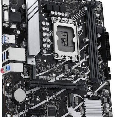 Asus PRIME B760M-K Motherboard Micro ATX με Intel 1700 Socket 90MB1FI0-M0EAY0