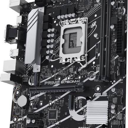 Asus PRIME B760M-K Motherboard Micro ATX με Intel 1700 Socket 90MB1FI0-M0EAY0
