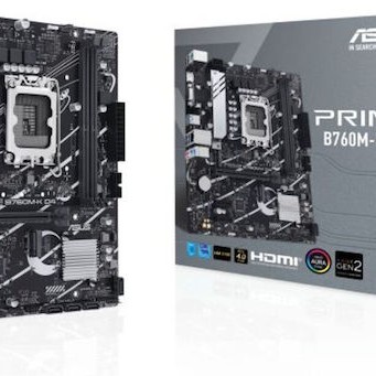 Asus PRIME B760M-K D4 Motherboard Micro ATX με Intel 1700 Socket 90MB1DS0-M0EAY0