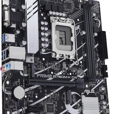 Asus PRIME B760M-K D4 Motherboard Micro ATX με Intel 1700 Socket 90MB1DS0-M0EAY0
