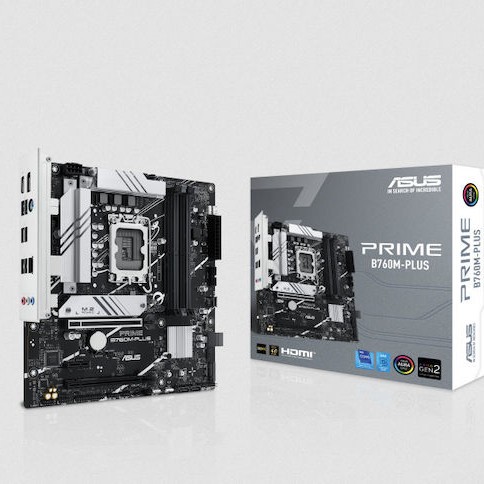 Asus PRIME B760M-PLUS Motherboard Micro ATX με Intel 1700 Socket 90MB1GY0-M0EAY0