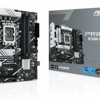 Asus PRIME B760M-PLUS Motherboard Micro ATX με Intel 1700 Socket 90MB1GY0-M0EAY0