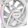 Montech Case Fan 120mm με ARGB Φωτισμό και Σύνδεση 4-Pin PWM 3τμχ Λευκό