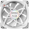 Montech Case Fan 120mm με ARGB Φωτισμό και Σύνδεση 4-Pin PWM 3τμχ Λευκό