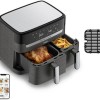 Tefal Dual Easy Air Fryer με Διπλό Αποσπώμενο Κάδο 8.3lt Μαύρο