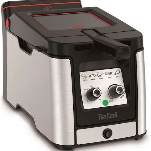 Tefal Clear Duo Φριτέζα 3.5lt Ασημί