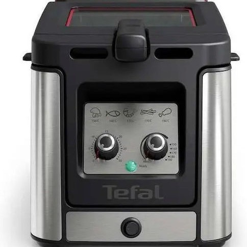Tefal Clear Duo Φριτέζα 3.5lt Ασημί