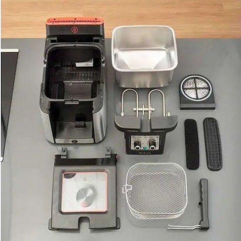 Tefal Clear Duo Φριτέζα 3.5lt Ασημί