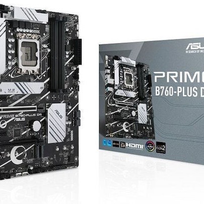 Asus Prime B760-Plus D4 Motherboard ATX με Intel 1700 Socket 90MB1CW0-M0EAY0
