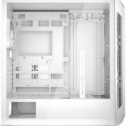 Sharkoon AK5G RGB Gaming Midi Tower Κουτί Υπολογιστή με Πλαϊνό Παράθυρο Λευκό