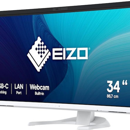Eizo FlexScan EV3450XC-WT Ultrawide HDR Curved Monitor 34.1