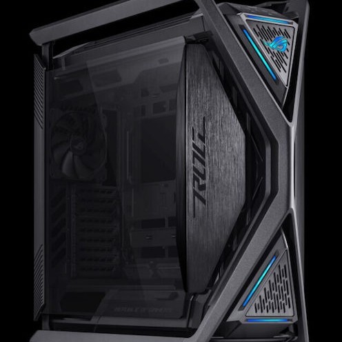 Asus ROG Hyperion GR701 BTF Edition Full Tower Κουτί Υπολογιστή με Πλαϊνό Παράθυρο και RGB Φωτισμό Μαύρο