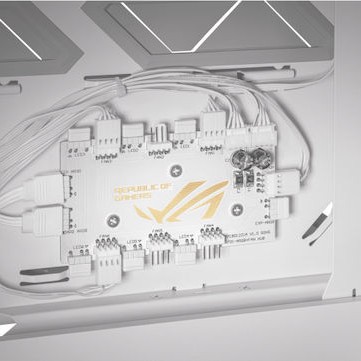 Asus ROG Hyperion GR701 Gaming Full Tower Κουτί Υπολογιστή με Πλαϊνό Παράθυρο Λευκό