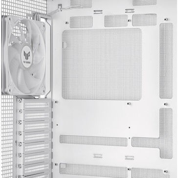 Asus TUF Gaming GT302 ARGB Midi Tower Κουτί Υπολογιστή με Πλαϊνό Παράθυρο Λευκό