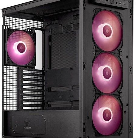 Asus TUF Gaming GT302 ARGB Midi Tower Κουτί Υπολογιστή με Πλαϊνό Παράθυρο Μαύρο