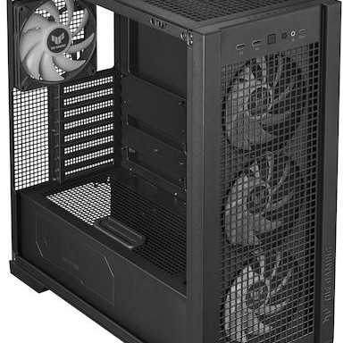 Asus TUF Gaming GT302 ARGB Midi Tower Κουτί Υπολογιστή με Πλαϊνό Παράθυρο Μαύρο