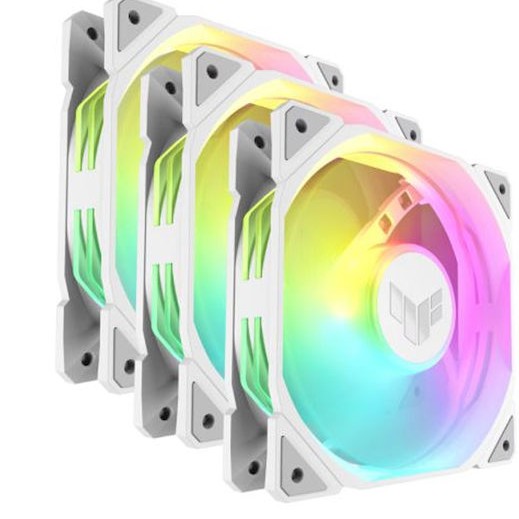 Asus TUF Gaming TR120 ARGB Case Fan με Σύνδεση 4-Pin PWM 3τμχ Λευκό