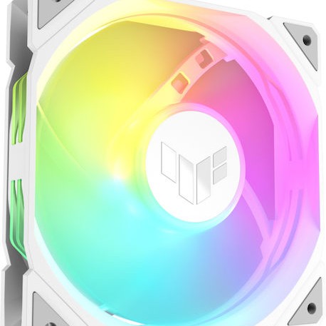 Asus TUF Gaming TR120 ARGB Case Fan με Σύνδεση 4-Pin PWM Λευκό
