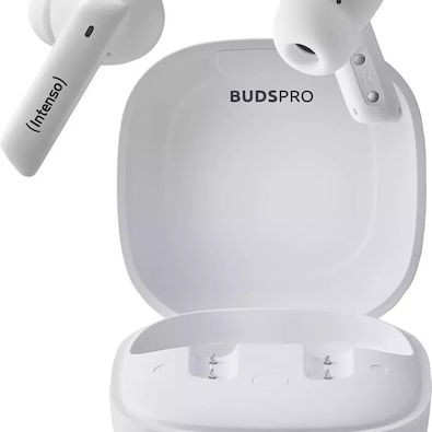 Intenso T502HAE In-ear Bluetooth Handsfree Ακουστικά με Θήκη Φόρτισης Λευκά