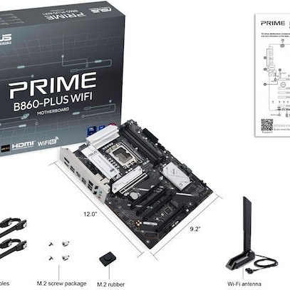 Asus Prime B860-Plus Motherboard ATX με Intel 1851 Socket 90MB1K50-M0EAY0