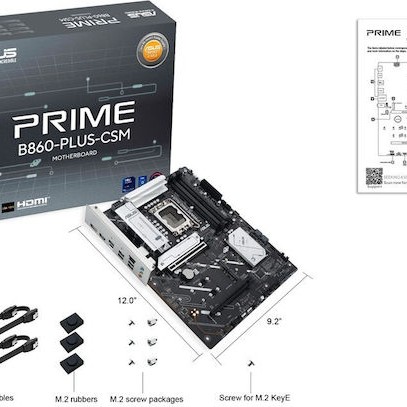 Asus Prime B860-Plus-CSM Motherboard ATX με Intel 1851 Socket 90MB1KA0-M0EAYC