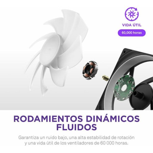 NZXT F280 RGB Core Case Fan με Σύνδεση 4-Pin PWM / 4-pin NZXT RGB